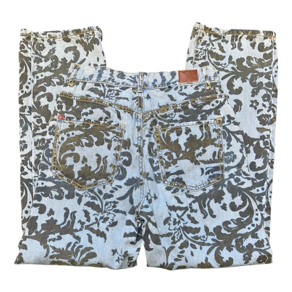 Urban Outfitters BDG High-Waisted Cowboy Jean Flocked Denim Straight Leg Size 27 - Picture 9 of 11